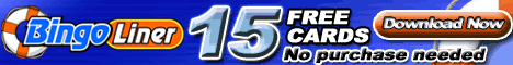 Visit Bingo Liner and Recieve 15 FREE Cards on Registration.