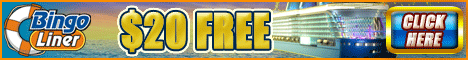 Get $20.00 Free at Bingo Liner