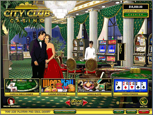 City Club Casino Gaming Lobby.